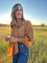 Blaze Camel Bow Blouse