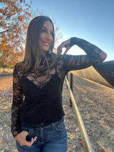 Alira Black Lace Top