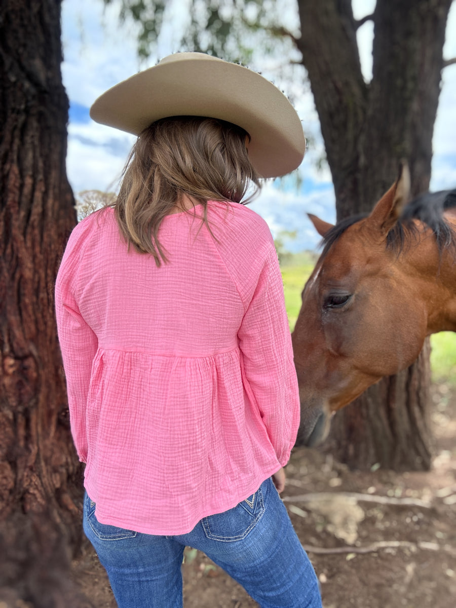 Geanna Pink Top – Wild Rose Country