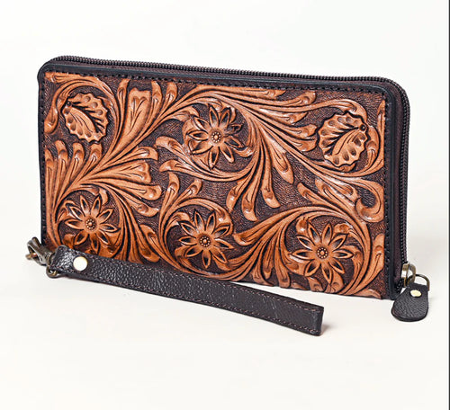 Floral Tooled wallet