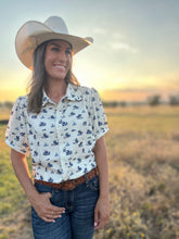 Phoenix Teal Western Top