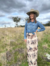 Anina Cowboy Maxi Skirt
