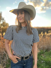 Gianni Gingham Top
