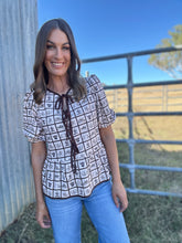 Spencer Western Graphic Bow Top