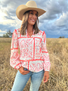 Roxie Print Blouse