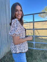 Spencer Western Graphic Bow Top