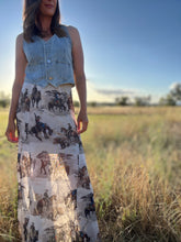 Bronc Mesh Maxi Skirt