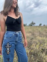Halian Embroidered Tribal Jeans