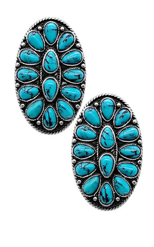 Western Concho Cable Earring