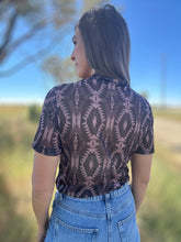 Annie Aztec Mesh Top