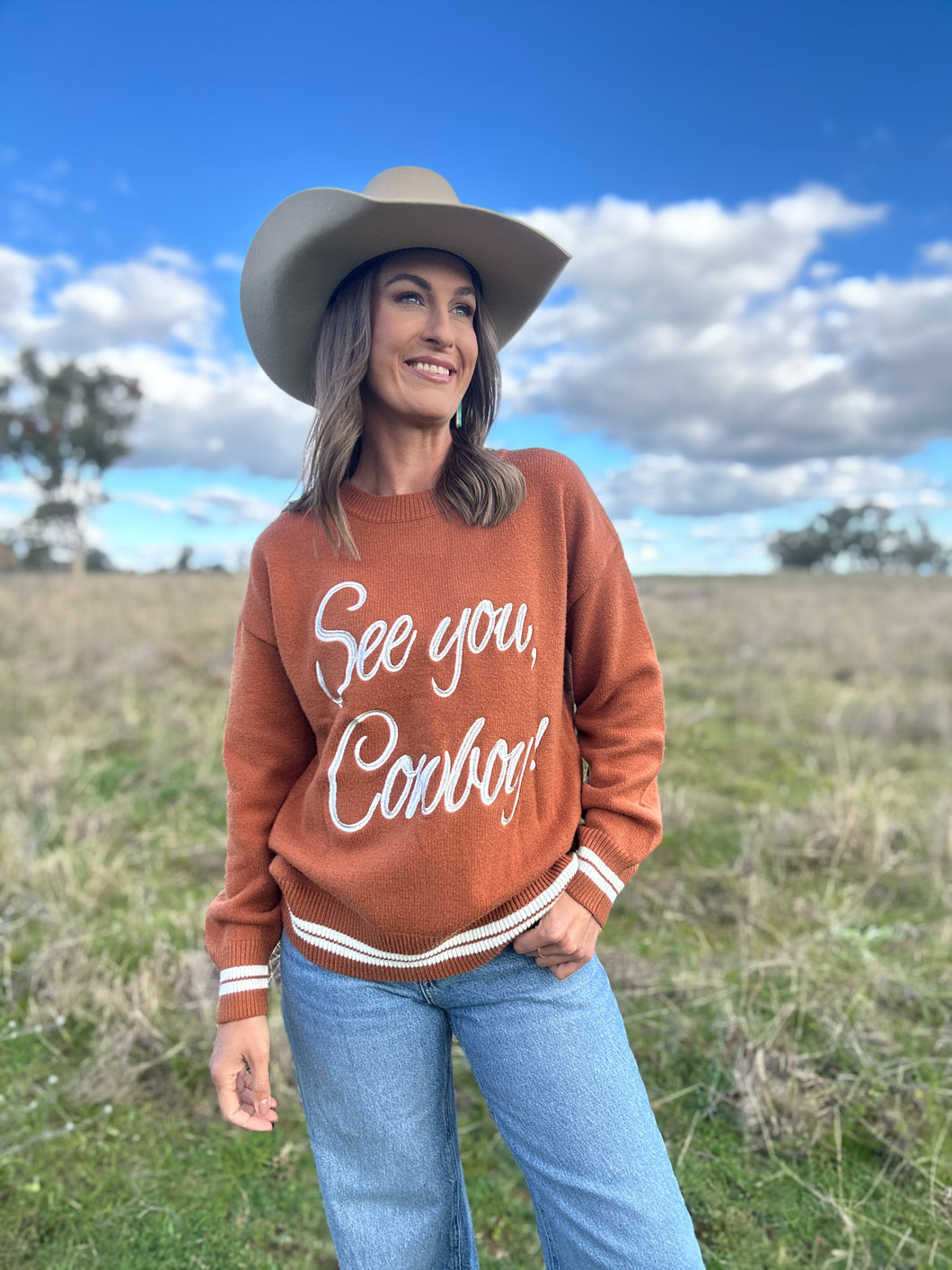 See You Cowboy Sweater