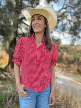 Jazz Red Stripe Top