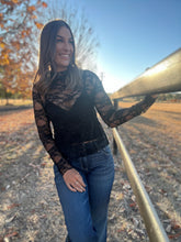 Alira Black Lace Top