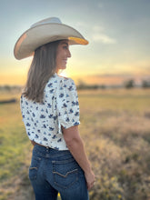 Phoenix Teal Western Top