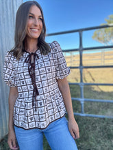 Spencer Western Graphic Bow Top