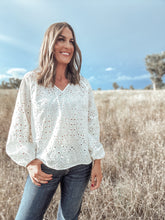 Izzy White Eyelet Blouse