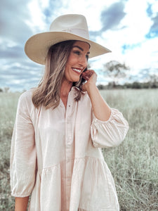 Alley Cotton Beige Dress