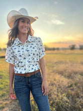 Phoenix Teal Western Top