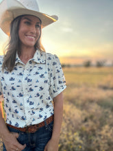 Phoenix Teal Western Top