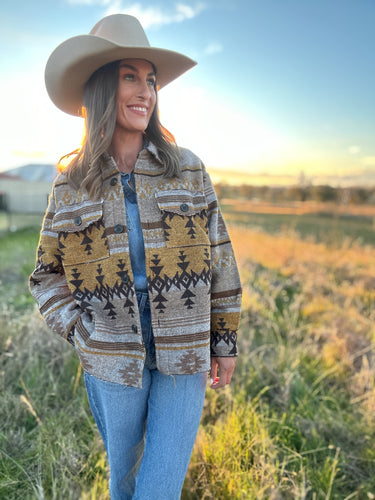 Melissa Brown Aztec Shacket