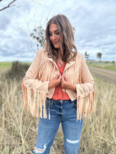 Serida Apricot Fringe Jacket