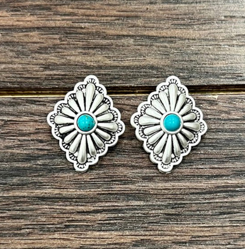 Silver Diamond Stud With TQ