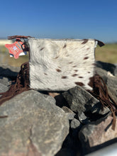 Cowhide Brown Medium Tassle Bag