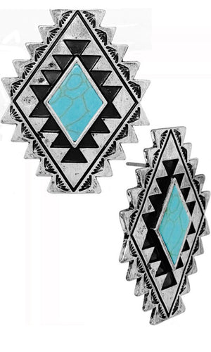 Aztec Stud Earring