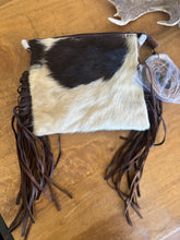 Cowhide Brown Medium Tassle Bag