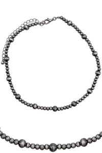 Silver Pearl Strand Necklace