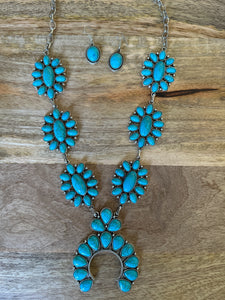 Turquoise Squash Necklace & Earring Set