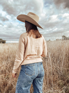 Mallorie Khaki Knit Top