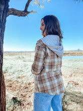 Maggie Plaid Hoodie Shacket