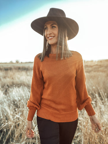 Nicola Orange Sweater