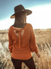 Nicola Orange Sweater