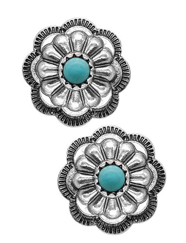 Concho Stud Earring