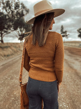 Dakota Camel Cable Knit Sweater