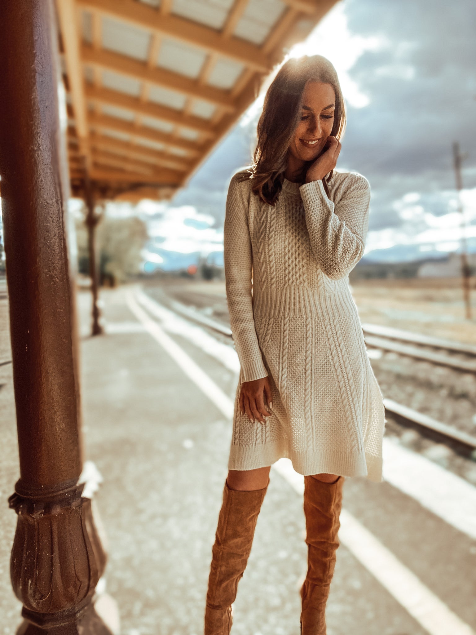 Lily Ivory Knit Dress – Wild Rose Country