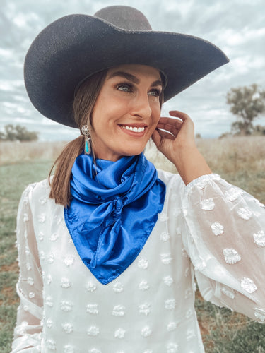 Royal Blue Solid Wild Rag