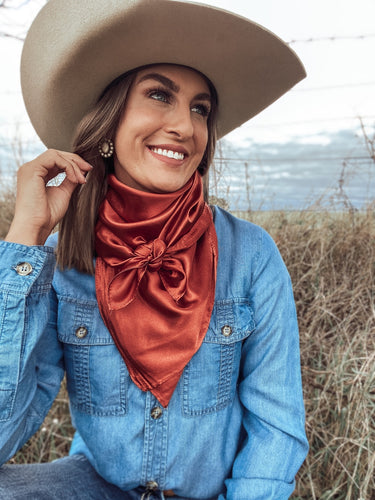 Rust Solid Wild Rag