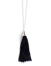 Black Tassle Necklace